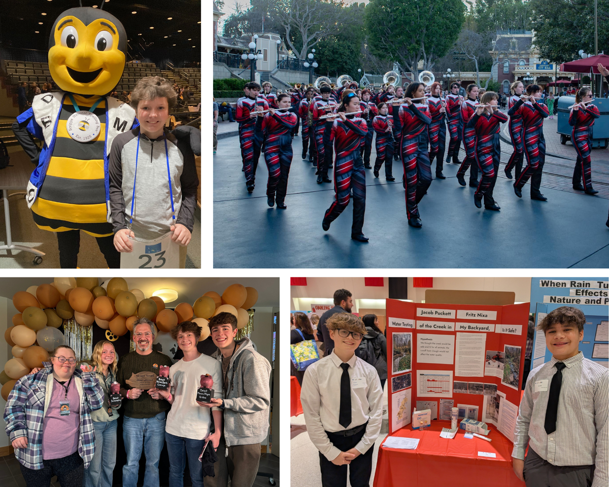 collage of student photos